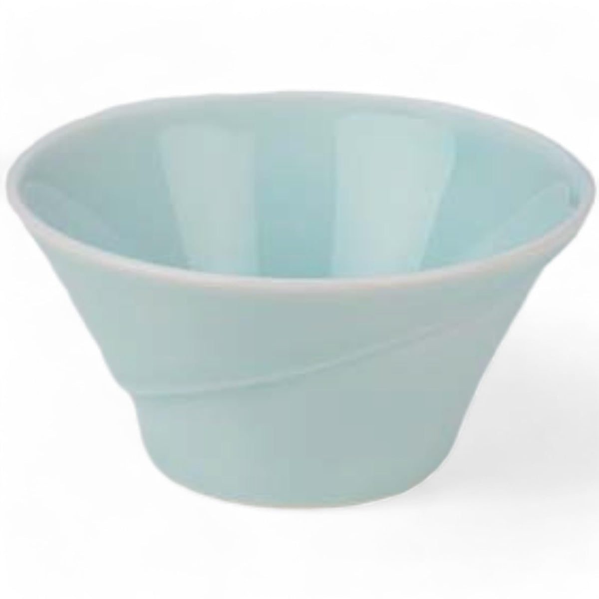 匠美風(Sho Bifu) Takumikaze Arita Ware 3.5 inches (9 cm) Serving Plate, Celadon Twist, Small Included, Made in Japan