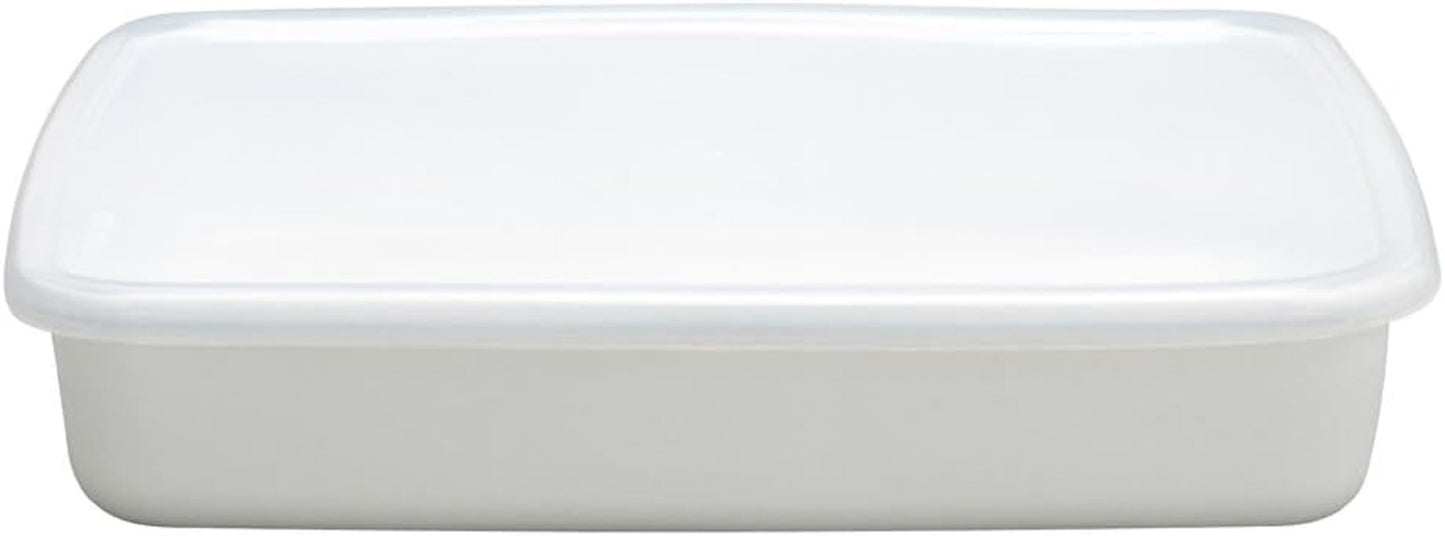 Food Strage Enamel Container 2.4 L -made in Japan