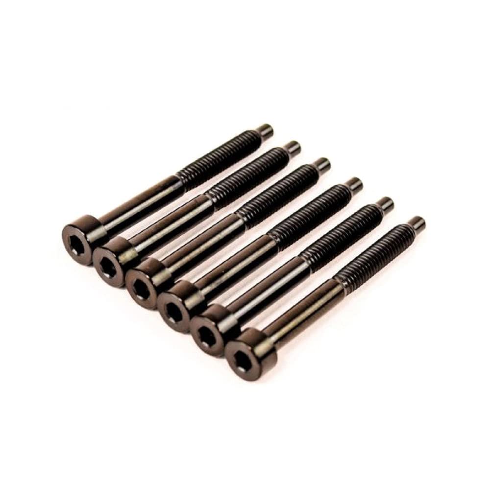 FU-Tone Titanium String Lock Screw Set BLACK String Lock Screw for Floyd Rose, Set of 6