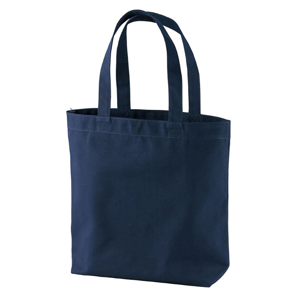 United Athle 150801 Canvas Tote Bag, Medium, With Pockets, 14.3 oz, Navy