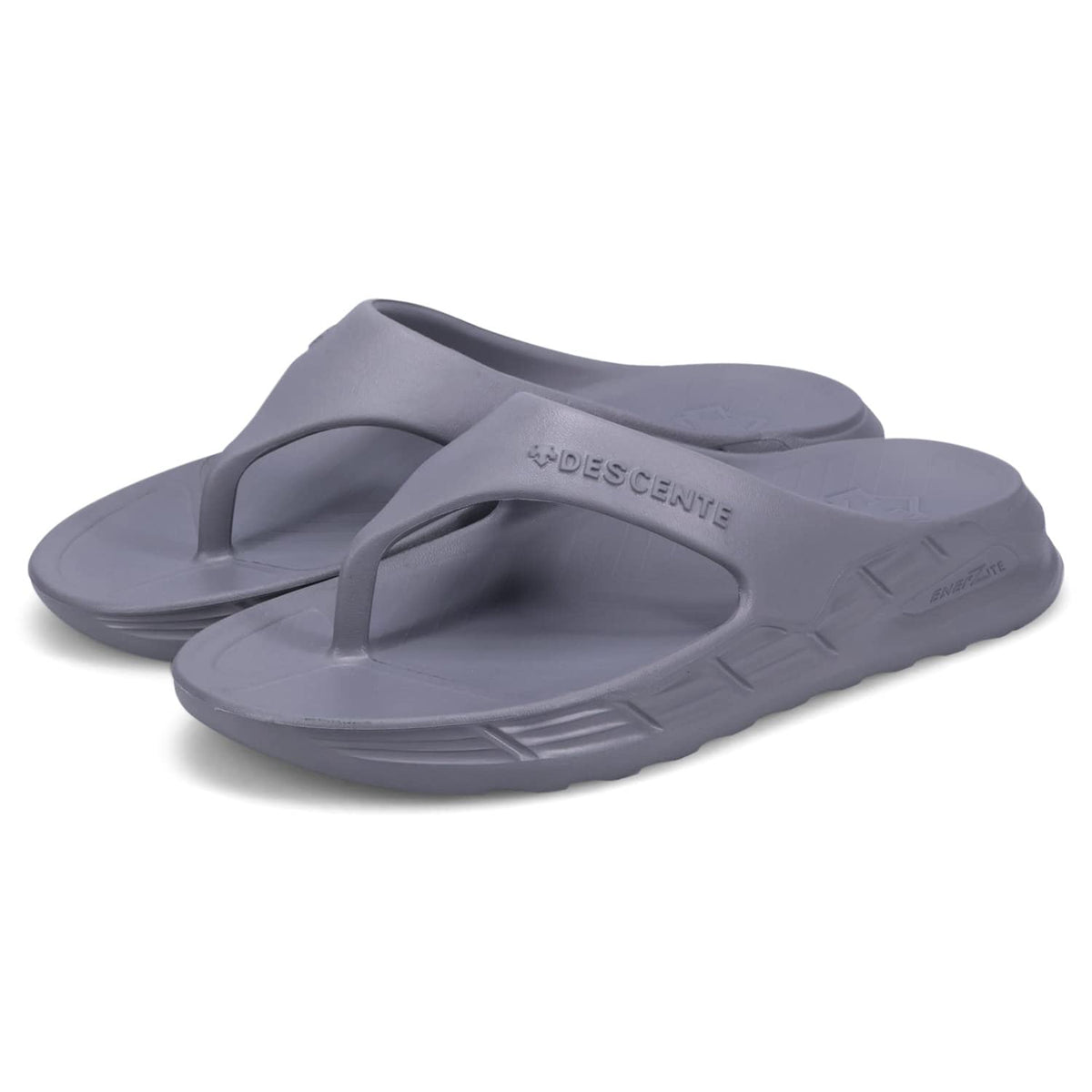 Descente SO223LTH21 Sandals, Beach Sandals, Cushioned, Stable, Fit, GRY0, 24.0 cm