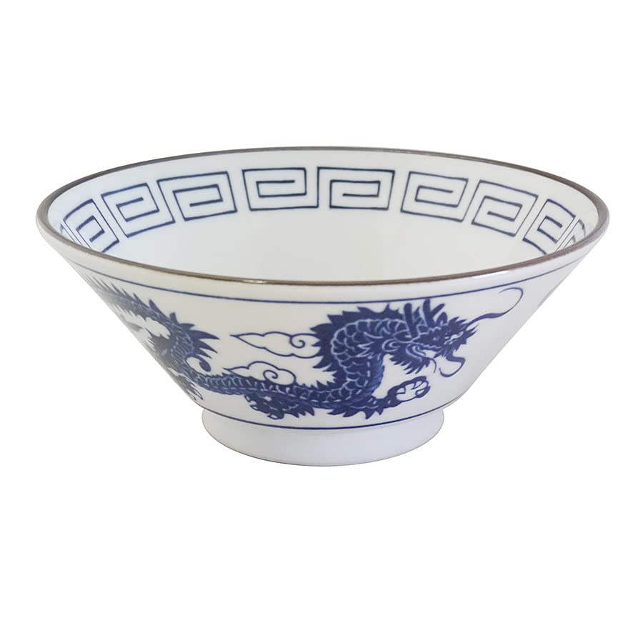Marusan Kondo 22503 Ramen Donburi Ceramic Tableware, Ceramic, Ssangyu, Blue, Dishwasher Safe, Made in Japan