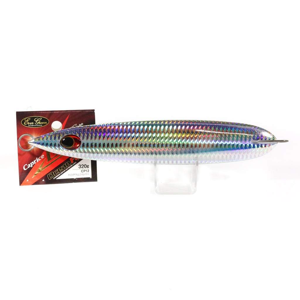 Evergreen CP12 Metal Jig, Capris Edge, 7.3 inches (18.6 cm), 11.8 oz (320 g), Hologram Silver