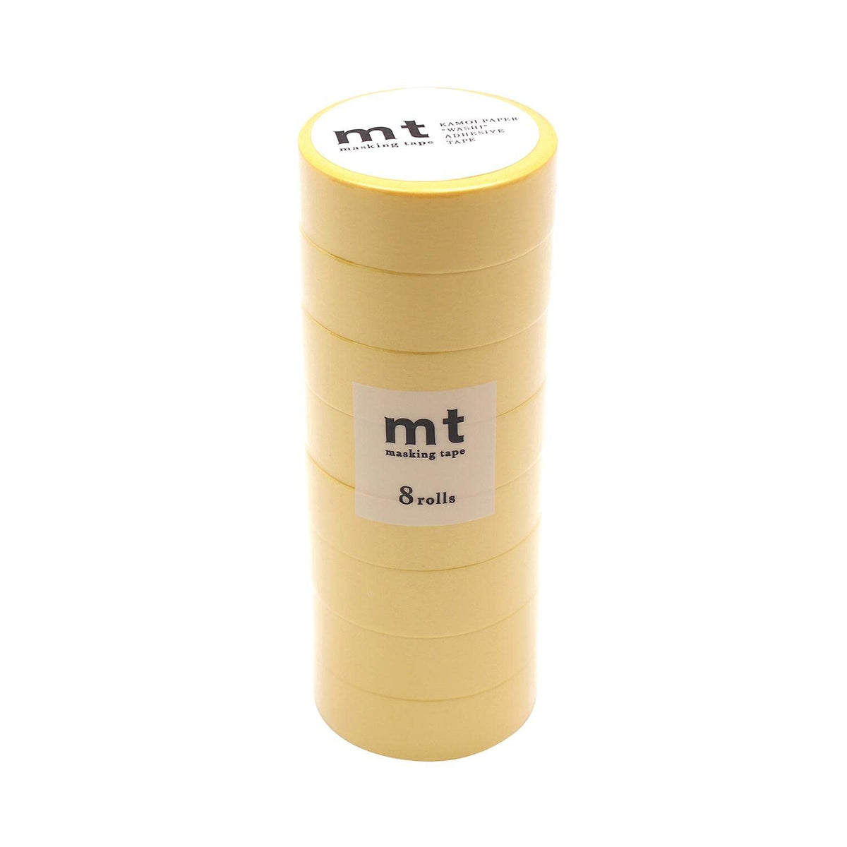 カモ井加工紙 Kamoi Processing Paper MT08P193R mt Masking Tape, 8 Piece, Egg, Width 0.6 inches (15 mm) x 23.2 ft (7 m), Pack of 8 Rolls of Same Color