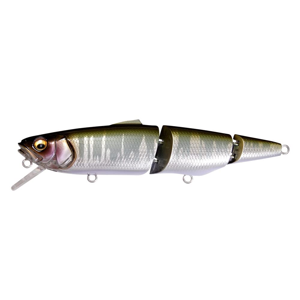 Megabass SuWITCH WAGIN SAZEN-HASU Swimbait, 137mm, 1.1oz, 1pc, Predatory Fish, Japanese Silver SAZEN-HASU