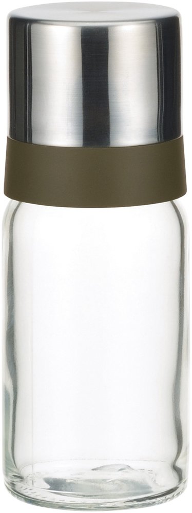 iwaki KS521-SVON Heat Resistant Glass Seasoning Container, Oil Bottle, Black 4.2 fl oz (120 ml)