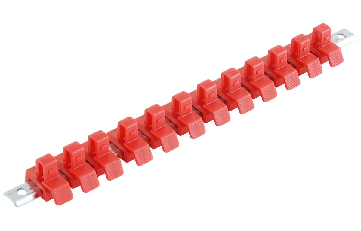 SK11 Socket Holder SSH312N Clip Color: Red, Insertion Angle: 0.4 inch (9.5 mm), 1 Piece Set