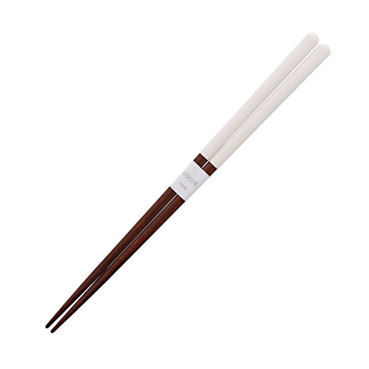 Tableware East COCOE Natural Wood Chopsticks Dishwasher Safe Made in Japan (White)