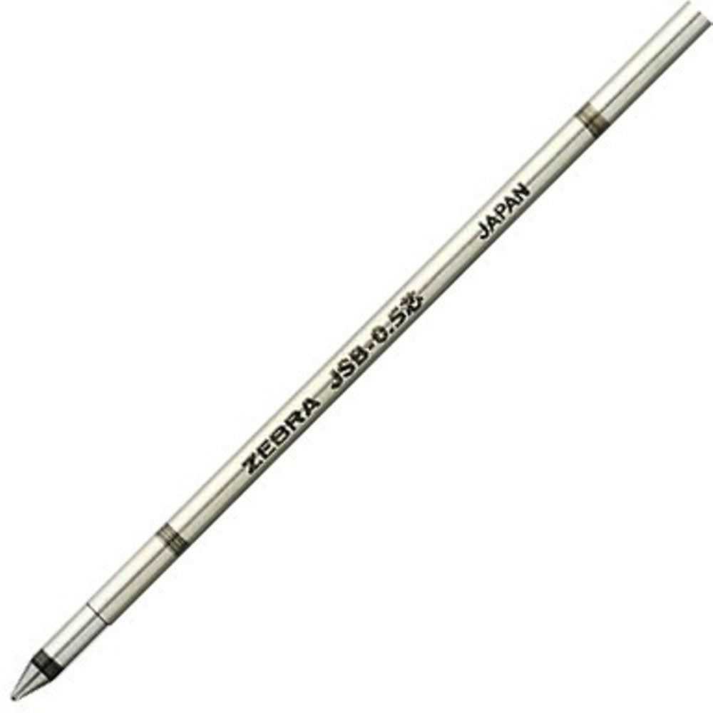 Zebra BRJSB4BK Gel Ballpoint Pen Refill, Sherbo JSB-0.4 Lead, Black, 10 Pieces