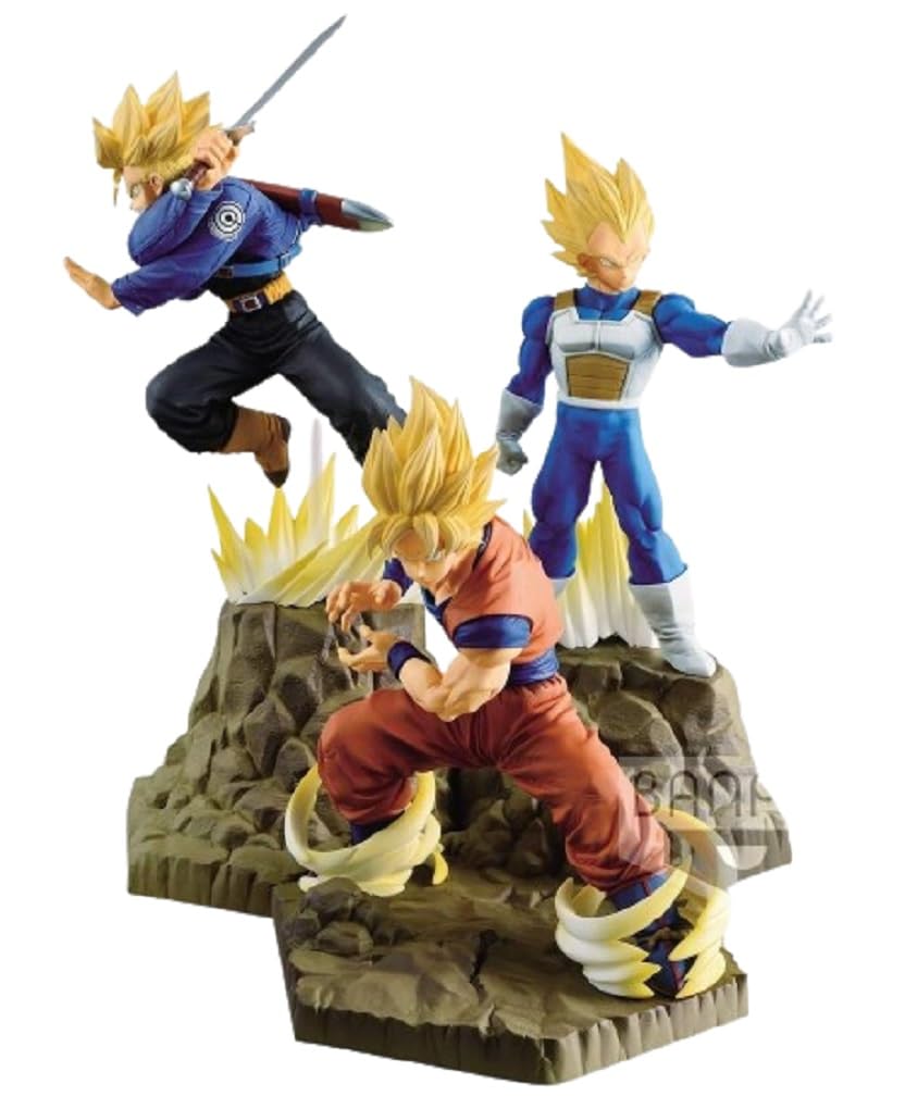 Banpresto Dragonball Z Absolute Perfection Figure GOKOU & Vegeta & Trunks Set of 3