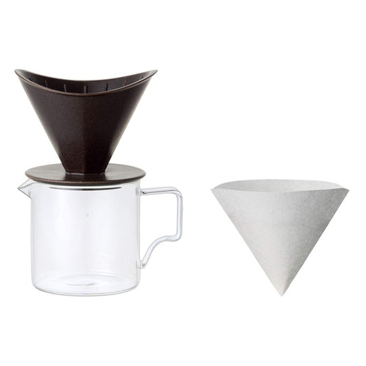 KINTO OCT 28902 Brewer Jug Set, 2 Cups, Black
