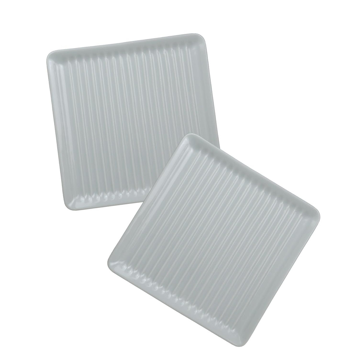 Yukinabroman Convenient Bread Plate, Toast, Not Stuffy, 6.1 inches (15.5 cm), Stylish, Northern Europe, Deep-fried Sashimi (Removing Moisture, Oil/Uneven/Hasamiyaki), Made in Japan (2 White Porcelain)
