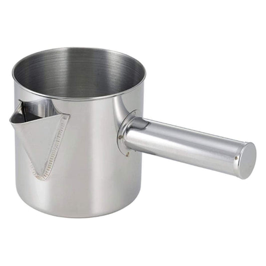 下村企販 Shimomura Plenty of Grilled Powder, Made in Japan, 34422 Tsubamesanjo 34422 Dishwasher Safe Takoyaki Dough Container with Handle for Easy Pouring, Authentic, Powdered Stainless Steel