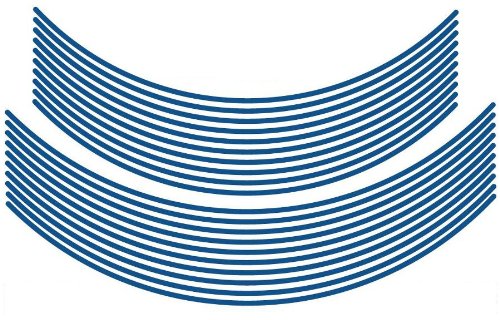 MDF RIM-4M-CB-18&21N Rim Stripe, Solid Type, Candy Blue, No Letters, Plain, 0.2 inch (4 mm) Wide, 18 & 21 Inches