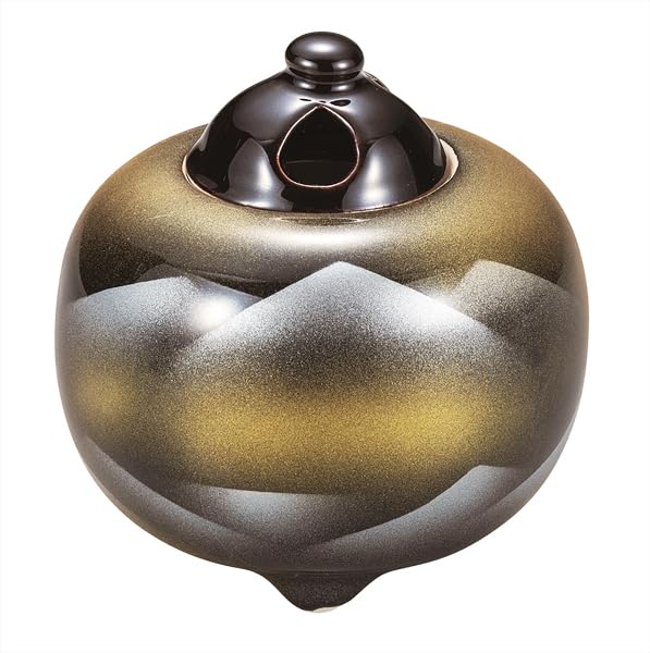 Kutani Iwataya No. 3.5 Incense Burner, Mountain Range K9-1474