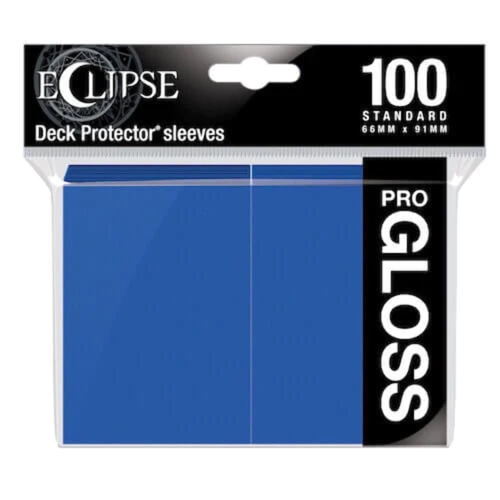 Ultra Pro E-15602 Eclipse Gloss Standard Sleeves (100 Pack) -Pacific Blue