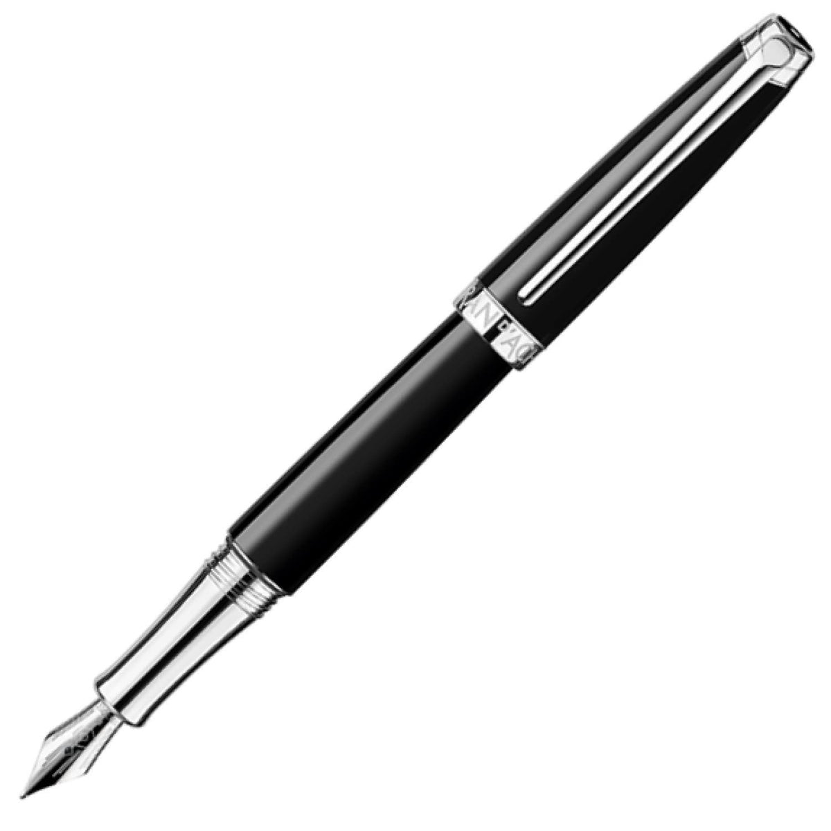 CARAN D'ACHE 4799-762 Caran d'Ache Fountain Pen, EF Fine Point, Leman, Ebony Black