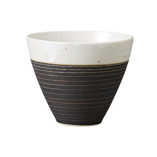 Ale-net Teacup Sencha Bowl, 3.4 x 3.0 inches (8.7 x 7.5 cm), 8.7 x 3.0 inches (220 cc), Chocologues Anti-Tea Cup, Microwave Safe, Mino Ware, Made in Japan