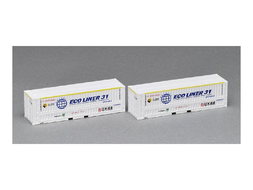 TOMIX N gauge 3149 U47A-38000 form container (Nippon Express painted white, 2 pcs.)