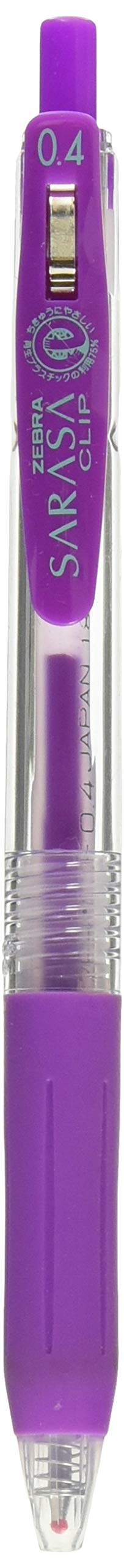 ZEBRA Sarasa Clip Pen 0.4 mm, Purple (JJS15-PU)