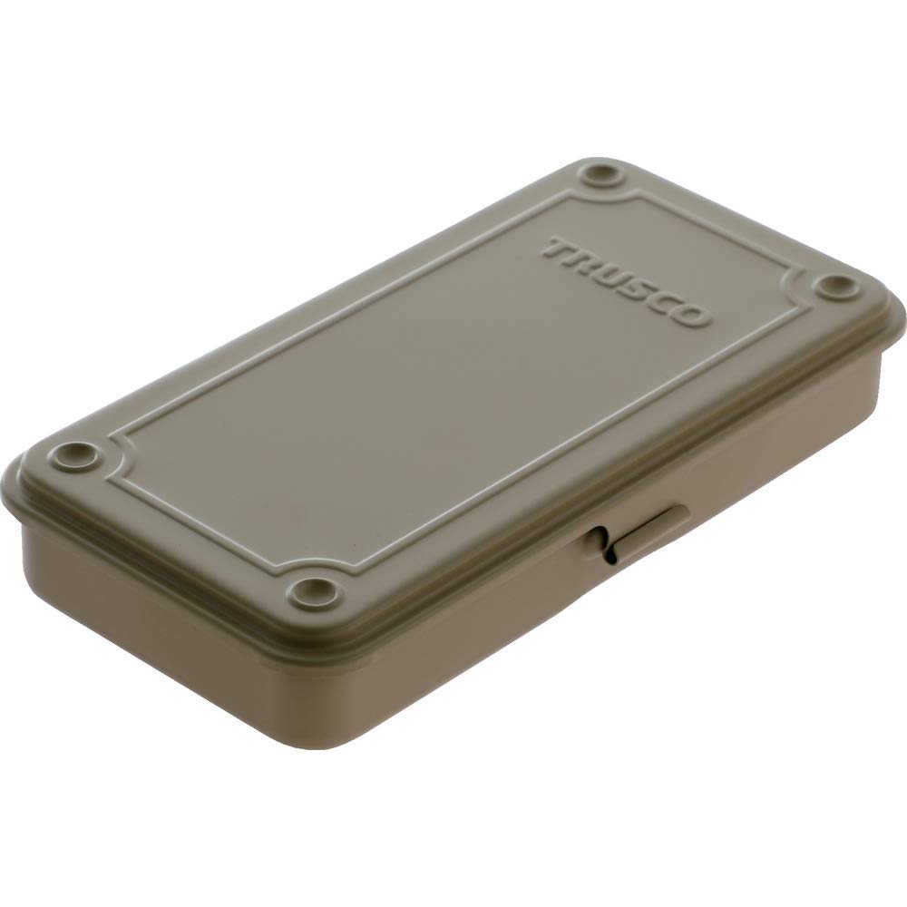TRUSCO T-19LS Trunk Tool Box, 80.9 x 4.9 x 1.3 x 1.3 inches (203 x 109 x 35 mm), Light Sand