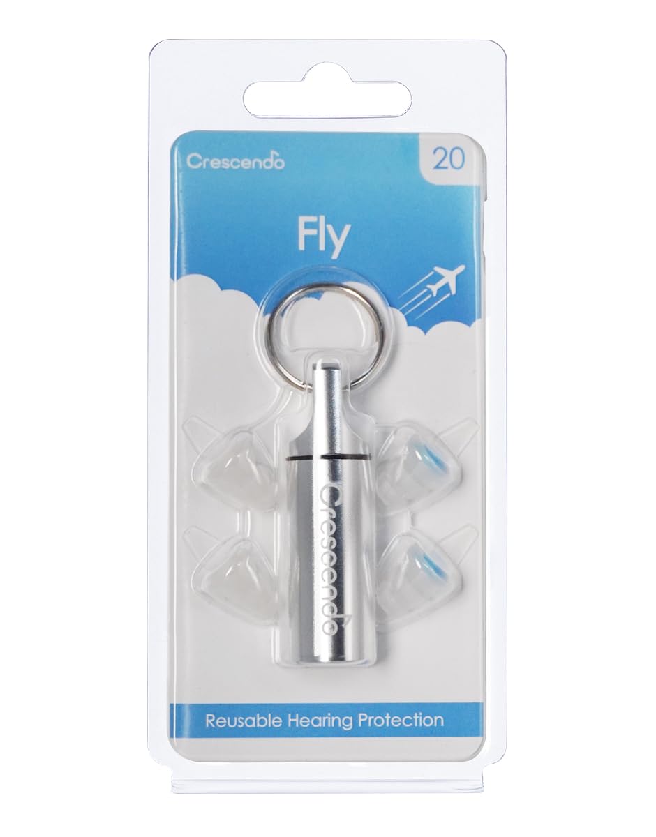 CRESCENDO Fly 20 Earplugs Airplane Ear Protector