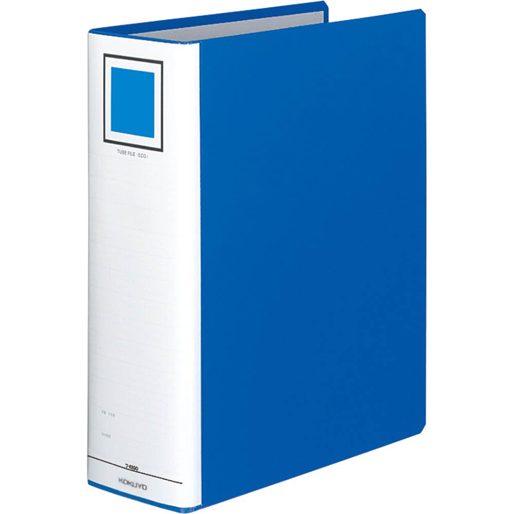KOKUYO File Pipe Type File A4 2 Holes 900 Sheets Storage Blue F-E690B