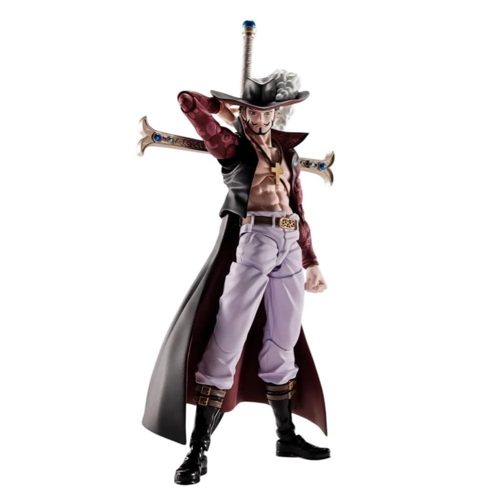 TAMASHII NATIONS One Piece 6 Inch Action Figure S.H. Figuarts Exclusive - Dracule Mihawk Hawkeye