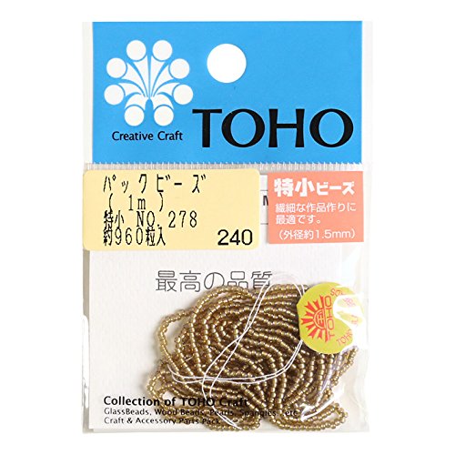 TOHO No.278 Extra Small Beads, Thread Threading Beads, Outer Diameter Approx. 0.06 inches (1.5 mm), 3.3 ft (1 m)