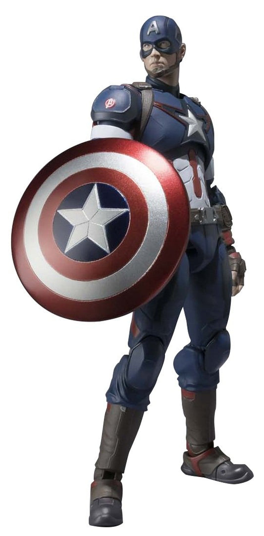 Bandaï SH Figuarts Avengers Captain America About 155mm ABS u0026 PVC Painted Action Figure