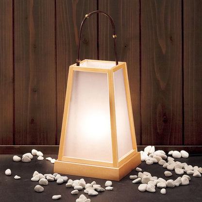 Roji Andon Nishiki (White Wood) - Large