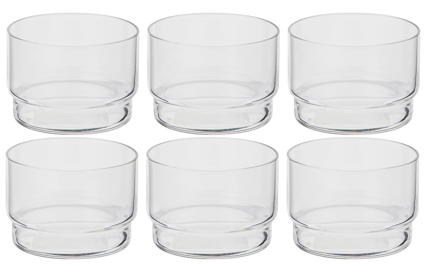 Toyo Sasaki Glass B-21129CS Amuse Cup, Fino, Dishwasher Safe, Made in Japan, 5.1 fl oz (155 ml), Set of 6