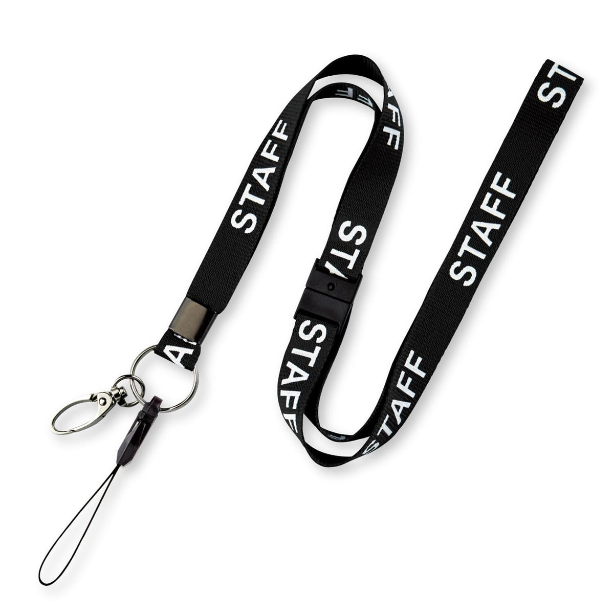 Open Industrial NX-210P-BK Neck Strap for STAFF Name Cards, Black, 1 Piece