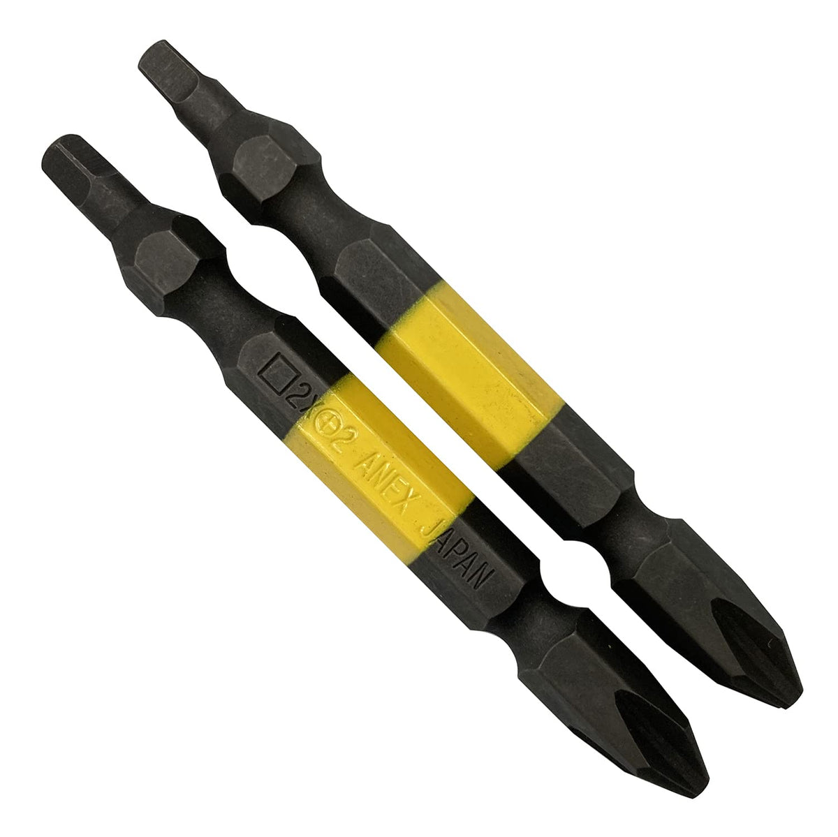 ANEX ACS2-2065 Square & Plus Color Bit, Set of 2, #2 x +2 x 65