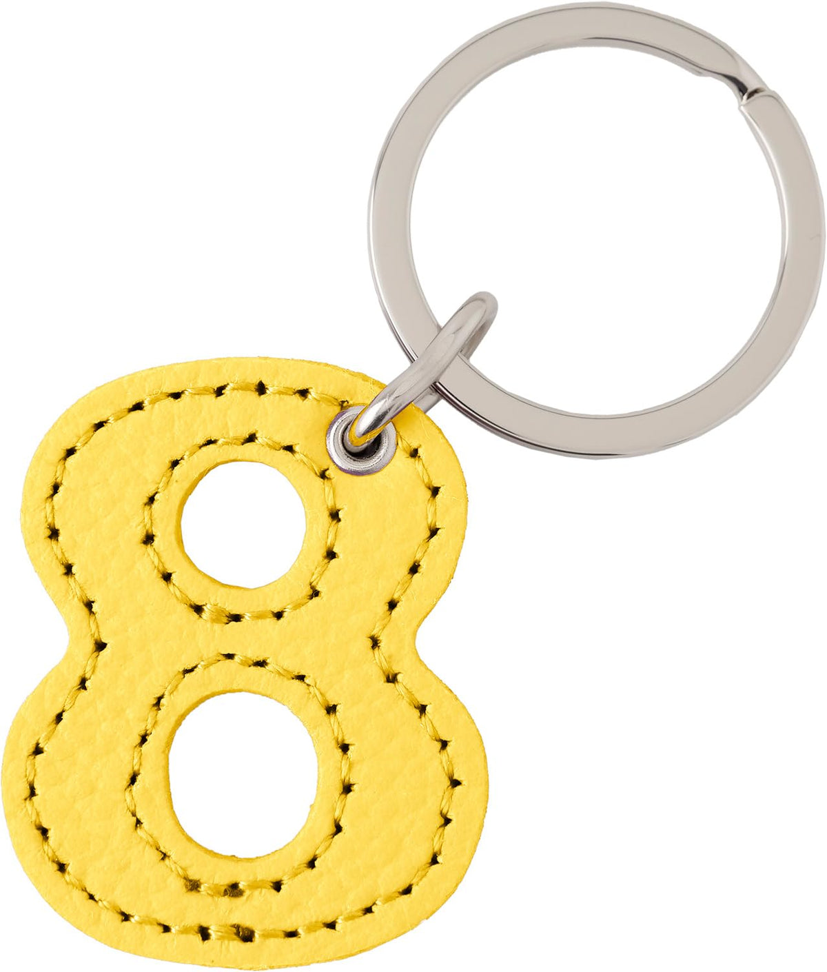 [Slip-on] Key Chain (JNK-1401) (Number Keychain, 8 (Yellow), One Size