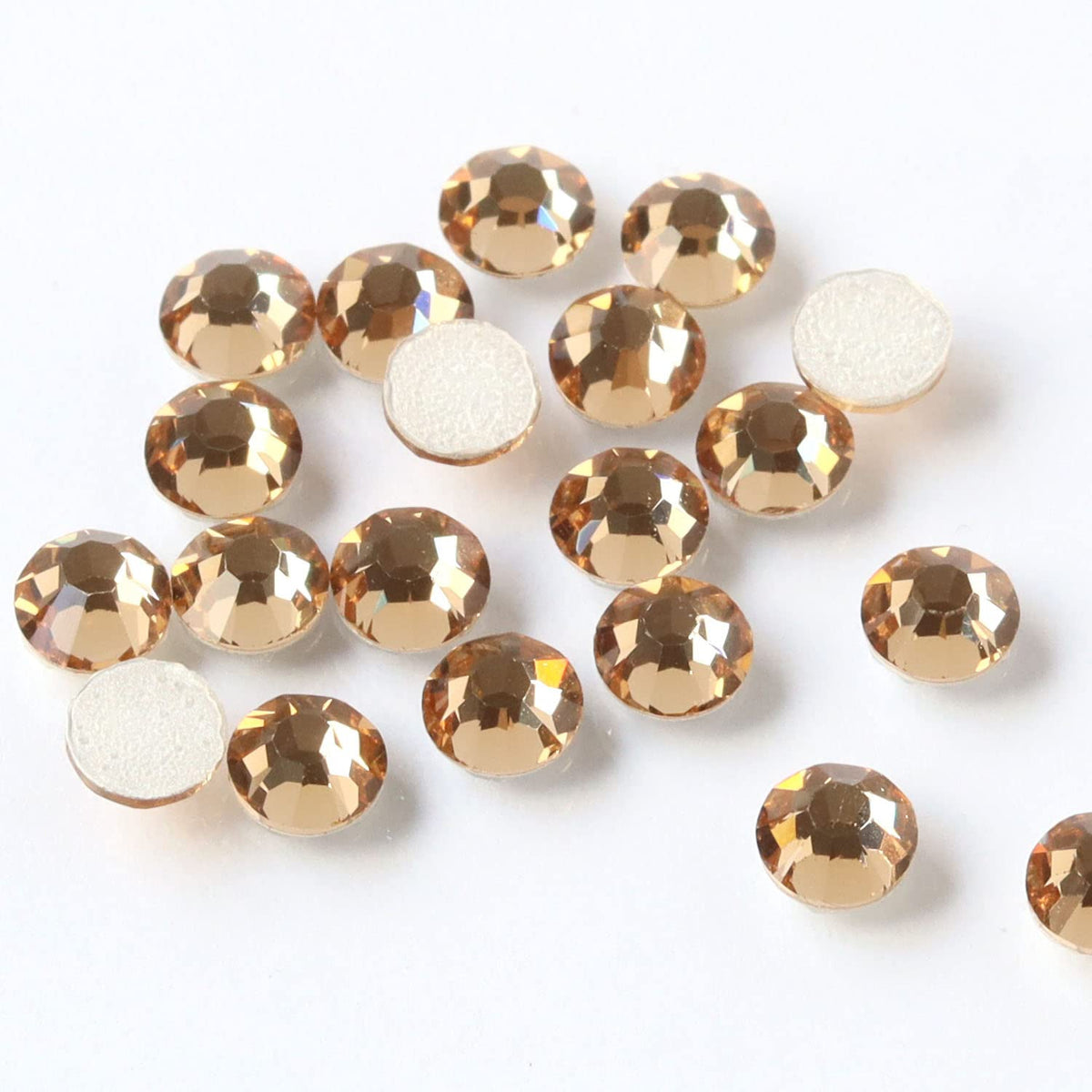 NBK Preciosa Rhinestones Hotfix Heat Adhesive SS20, Pack of 144, Light Colorado Topaz M2038SS20-10330L