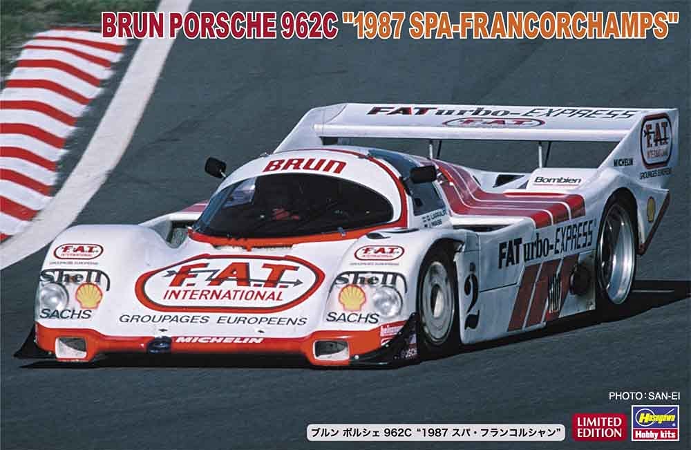 Hasegawa - 1:24 Brun Porsche 962C '1987 Spa-Francorchamps'