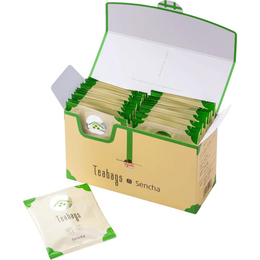 Ippodo Tea - Sencha Teabags (25 Bags) - Light & Crisp - For Everyday Sipping - Kyoto Since 1717
