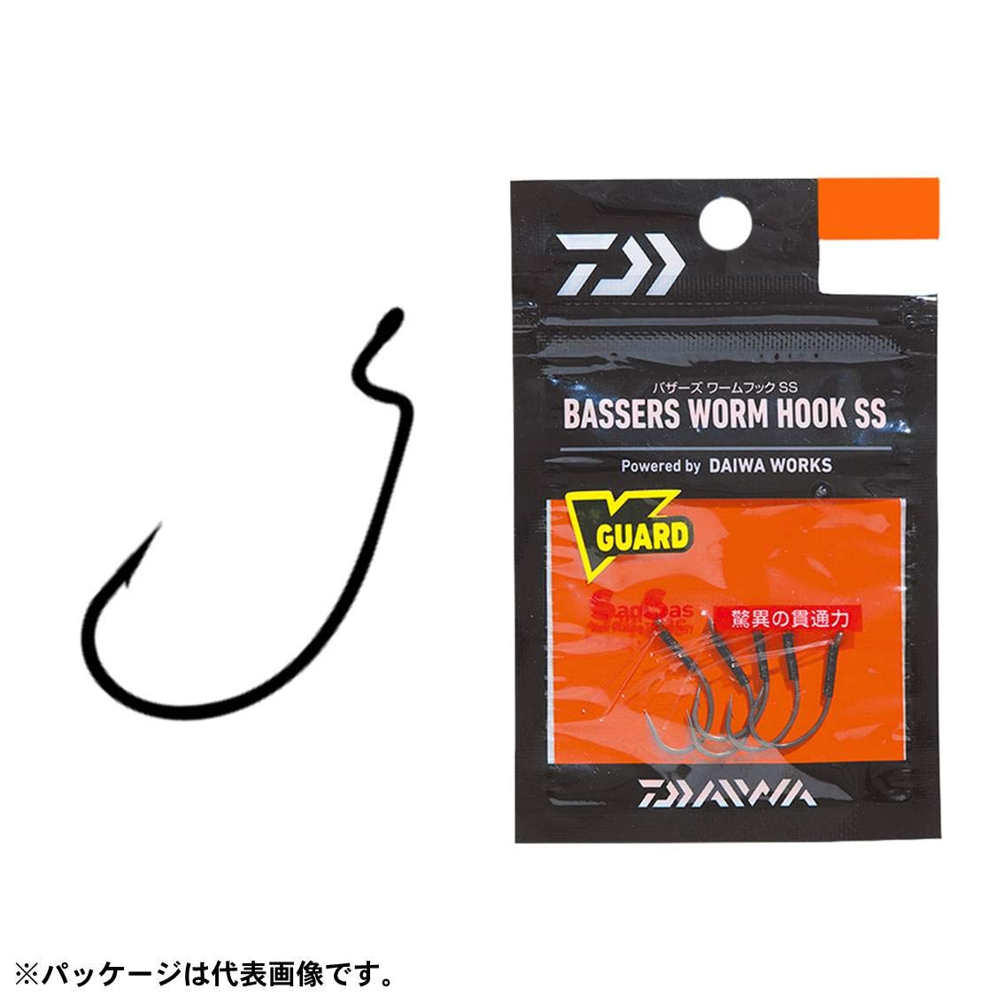 Daiwa basa-zuwa-muhukku SS wos-490 (Wide Offset) Fish Hook
