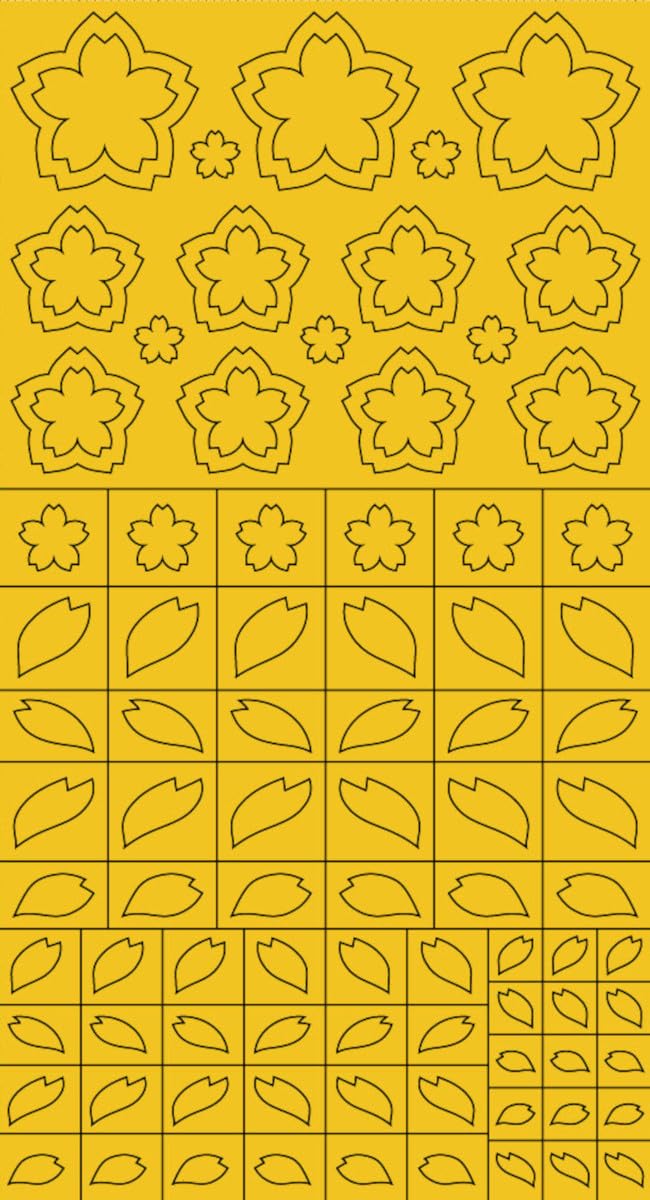 Haikyu Parts SAK-MSK2 Cherry Blossom Masking Stickers 3 Sheets for Plastic Models