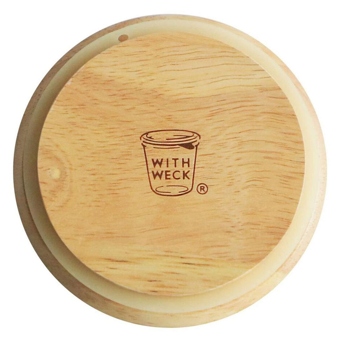 WECK Wood Lid, Flat Top, Large Size, Diameter 4.3 inches (11 cm)