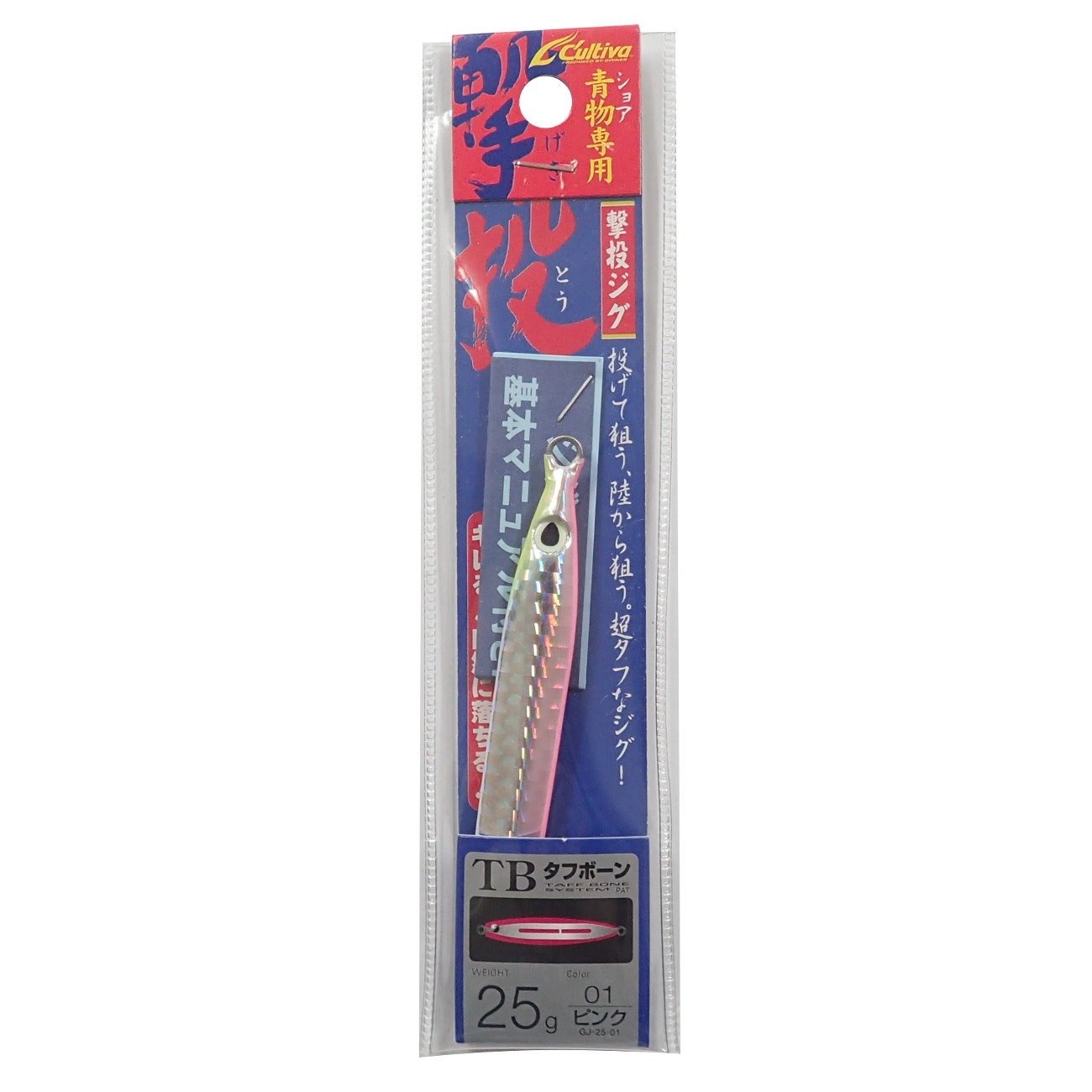 Owner GJ-25 Metal Jig Lure, #01 31856 Toss Jig, 0.9 oz (25 g), Pink