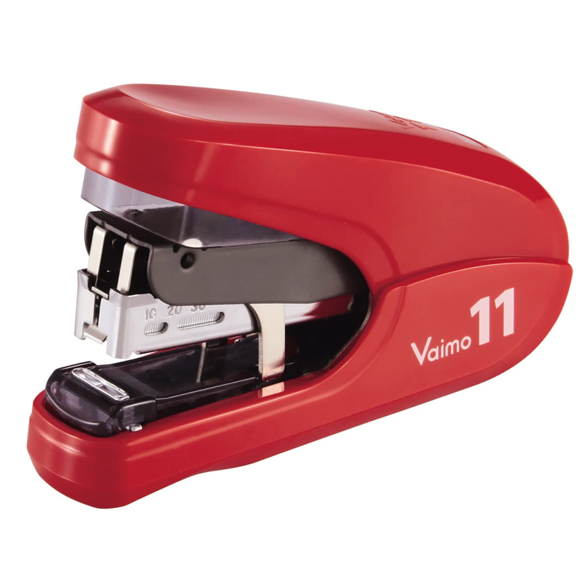 Max Stapler Bimo 11 Flat 40 Sheets Bound 100 Sheets Red External Dimensions (W x D x H): 3.8 x 3.8 x 1.4 inches (96 x 96 x 35 mm) HD-11FLK/R