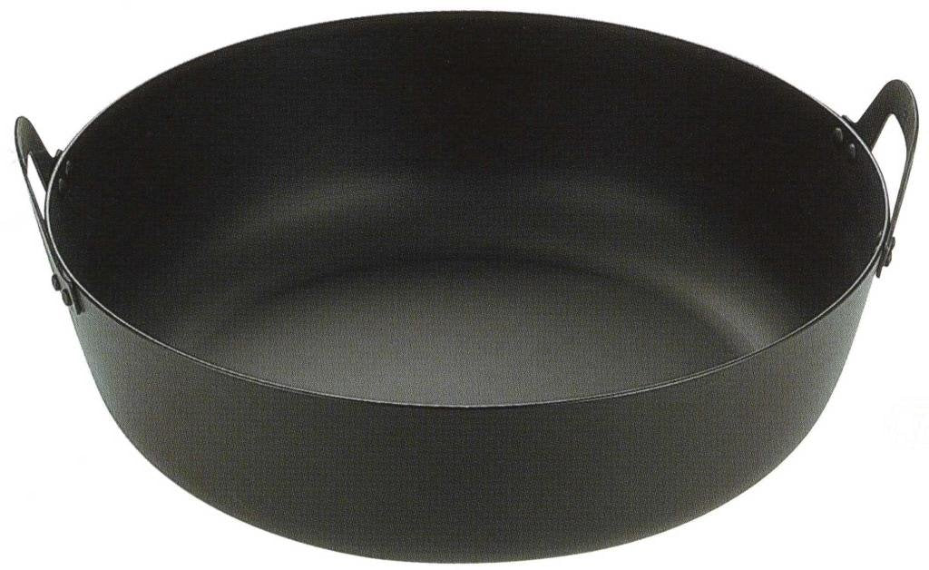Wakabayashi Kogyo Iron Plank Fryer (Plate Thickness: 0.1 inch (2.5 mm), 11.8 inches (30 cm)