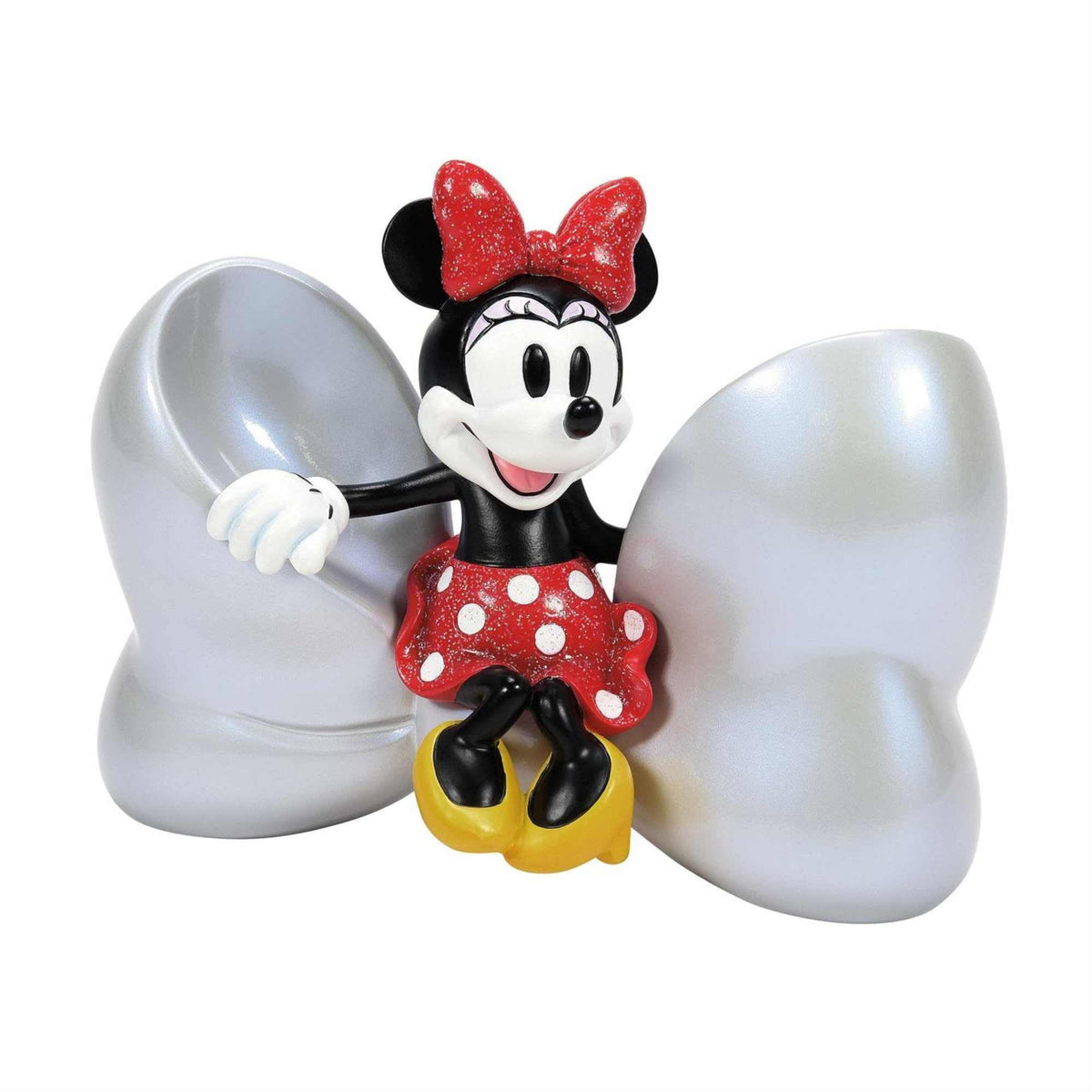 Enesco Disney Showcase 100 Years of Wonder Minnie Mouse Bow Figurine, Multicolor, 4.875 Inches