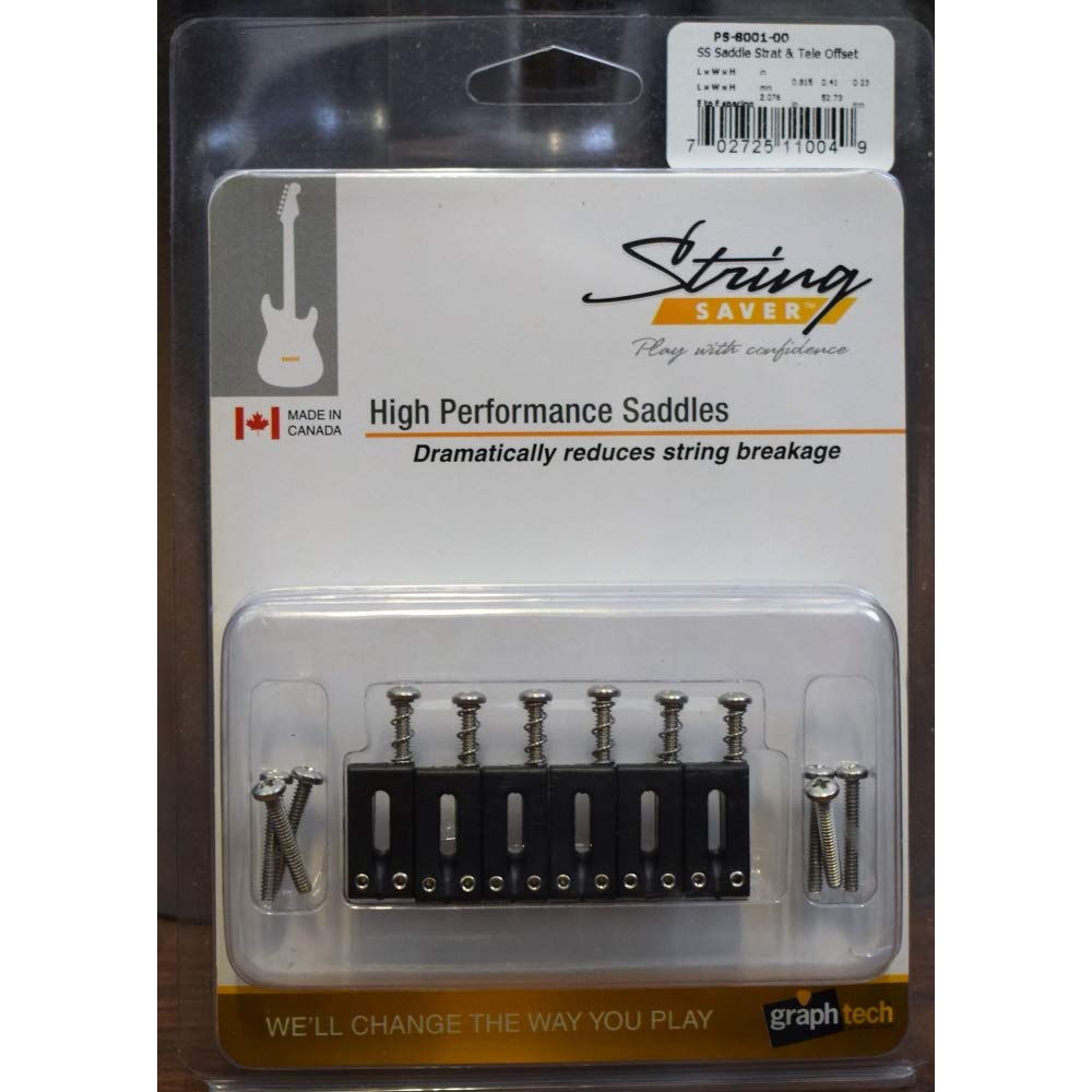 String Saver by Graph Tech Saddle Strat & Tele Style Offset (6 Pcs) PS-8001-00