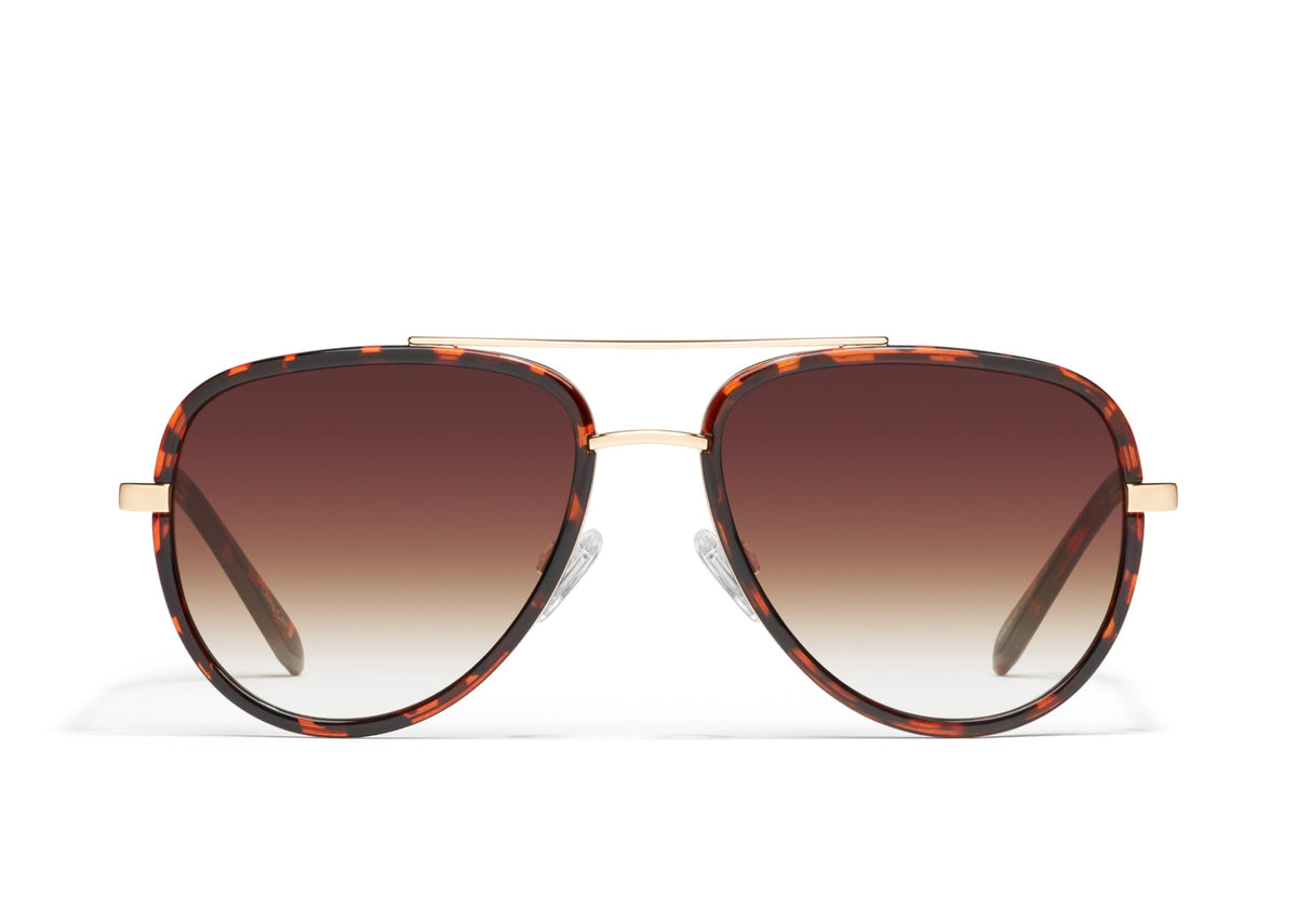 QUAY All In Non-Polarized Unisex Aviator Sunglasses