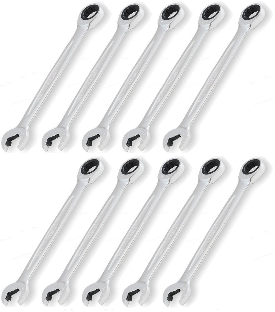 Tone RMQ-17-10S Quick Ratchet Glasses Wrench, Width 0.7 inches (17 mm), Pack of 10