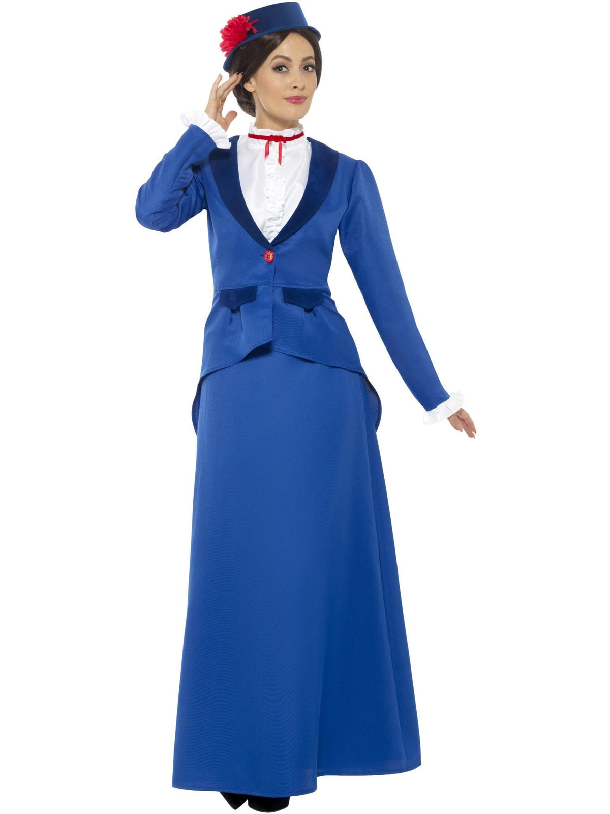 Smiffy's Women's Victorian Nanny Costume, blue, Medium