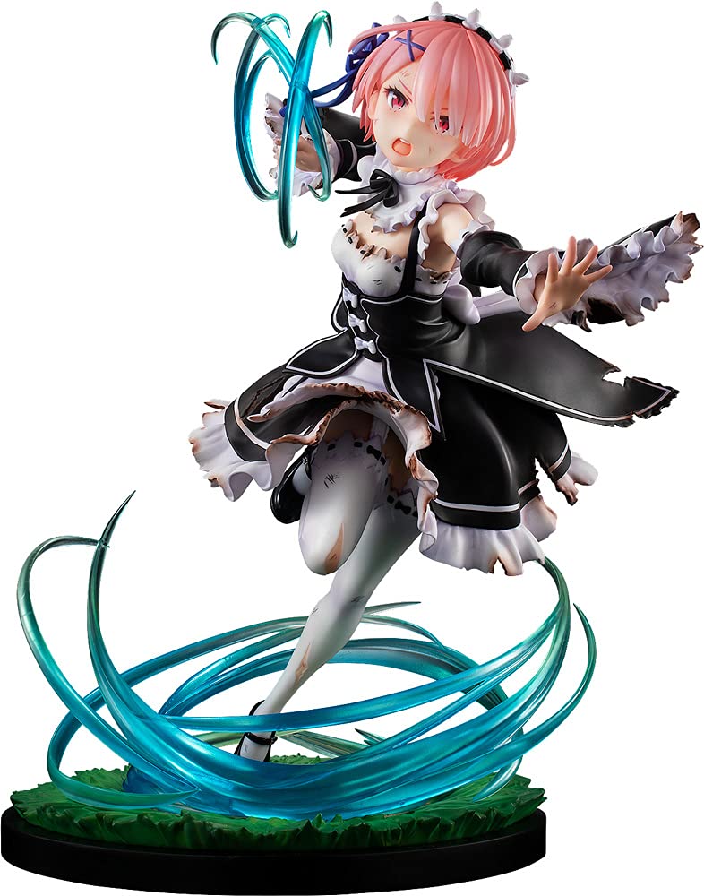 Kadokawa Re:Zero – Starting Life in Another World: Ram (Battle with Roswaal Version) 1:7 Scale PVC Figure, Multicolor